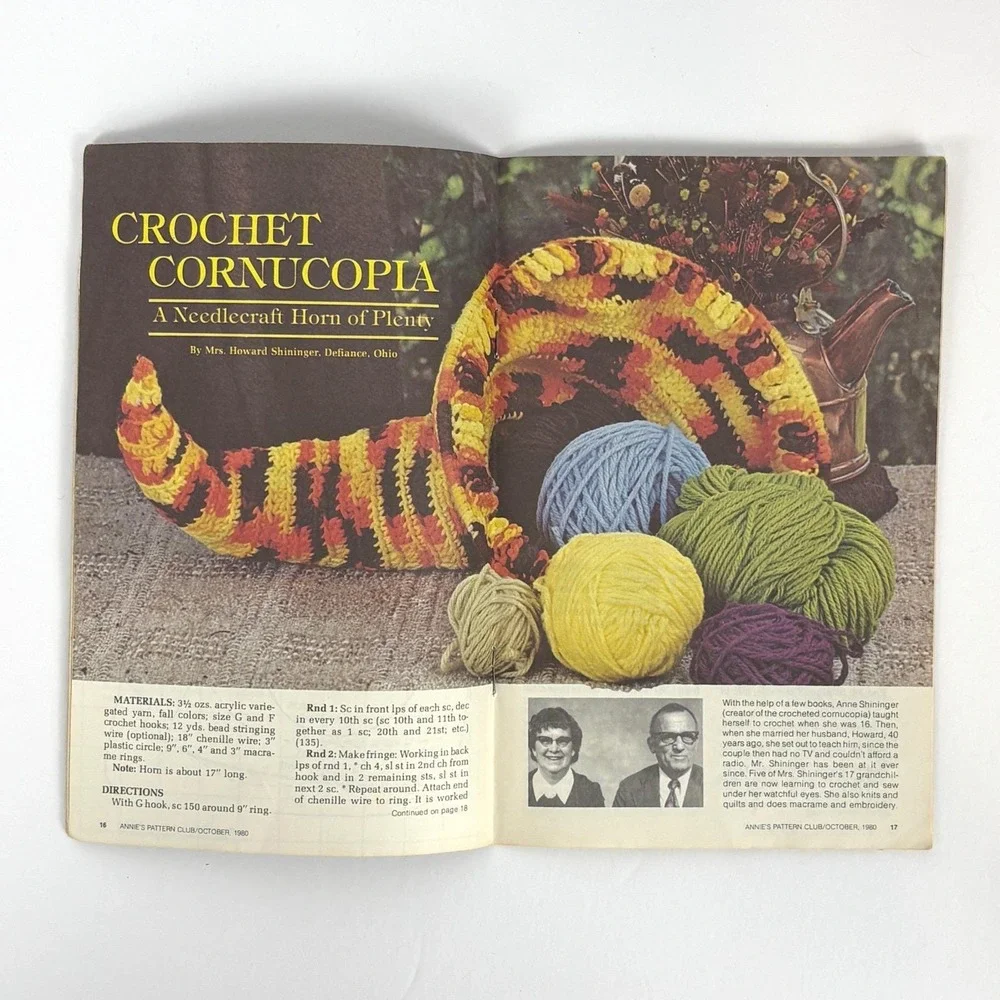 Annies Pattern Club‎ Newsletter Lot 2 1980 Vol 1 No 5 6 Crochet Sewing Pattern - Picture 3 of 5